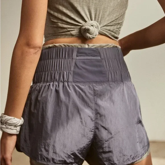 NWT The way home shorts from free people movement, small, blue, popular, trendy - Picture 2 of 4